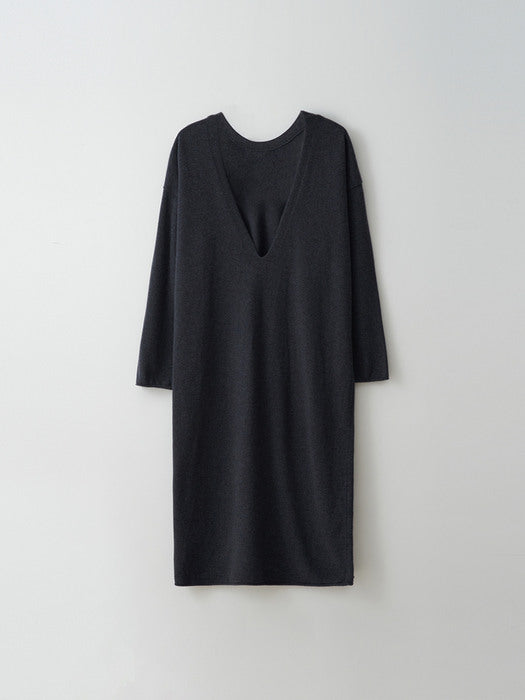 [moia] 2way knit dress (midnight blue)