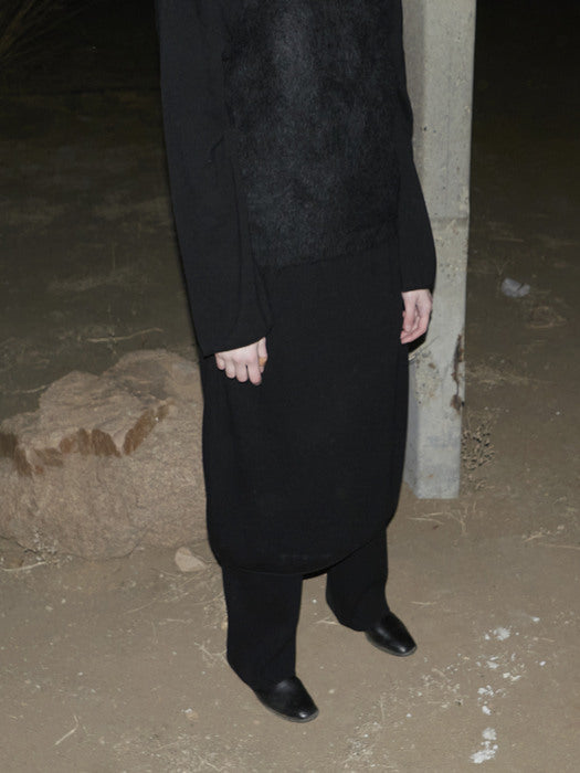 [moia] alpaca knit (black)