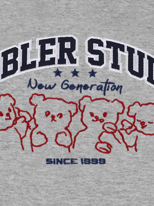 [ambler] New Generation Over fit Sweatshirt AMM1018 (melange)