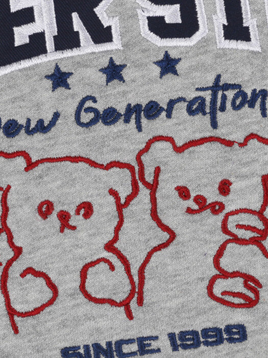 [ambler] New Generation Over fit Sweatshirt AMM1018 (melange)