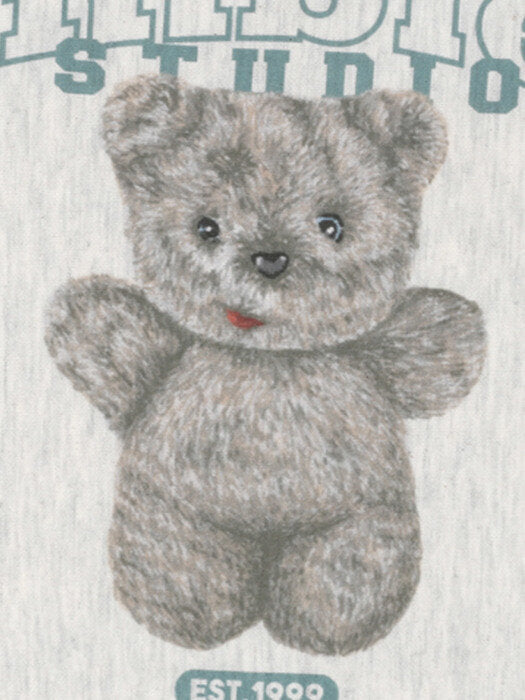 [ambler] My favorite doll Over fit Sweatshirt AMM1021 (oatmeal)