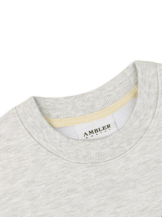 [ambler] My favorite doll Over fit Sweatshirt AMM1021 (oatmeal)