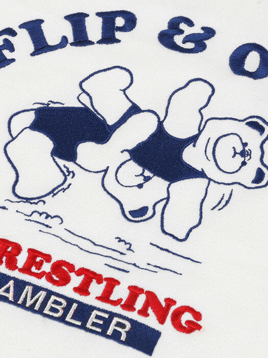 [ambler] Flip Over Over fit Hoodie AHP910 (ivory)