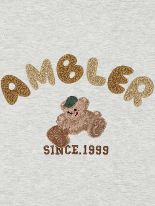 [ambler] BOOM Over fit Hoodie AHP911 (oatmeal)