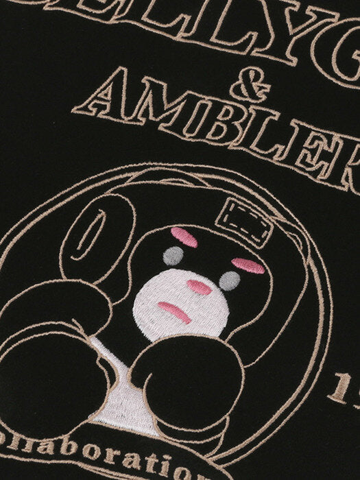 [ambler] Punch Over fit Hoodie BMM211 (black)