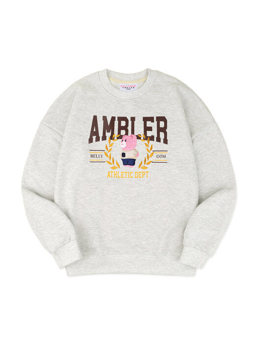 [ambler] Bay tree Belly Over fit Sweatshirt BMM212 (oatmeal)