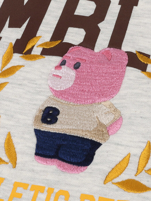 [ambler] Bay tree Belly Over fit Sweatshirt BMM212 (oatmeal)