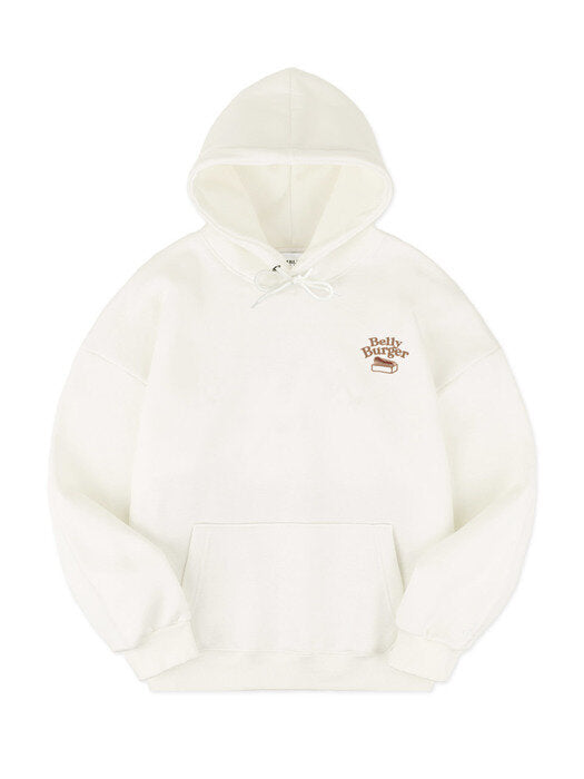 [ambler] Belly Burger Over fit Hoodie BMM213 (ivory)