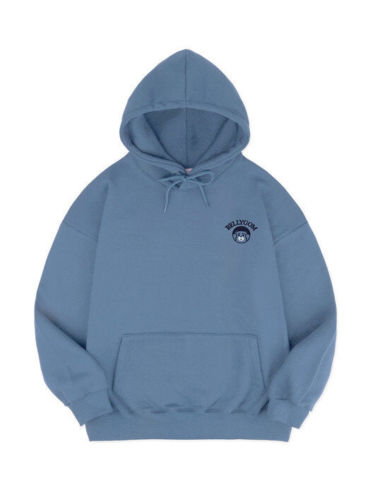 [ambler] Monday morning syndrome Over fit Hoodie BMM215 (blue)