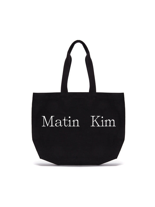MATIN LOGO ECOBAG IN BLACK