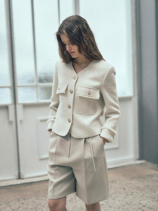 [loeuvre] Tweed Crop Jacket SW3XJ247-03