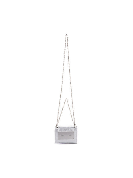 ACCORDION MINI BAG IN SILVER