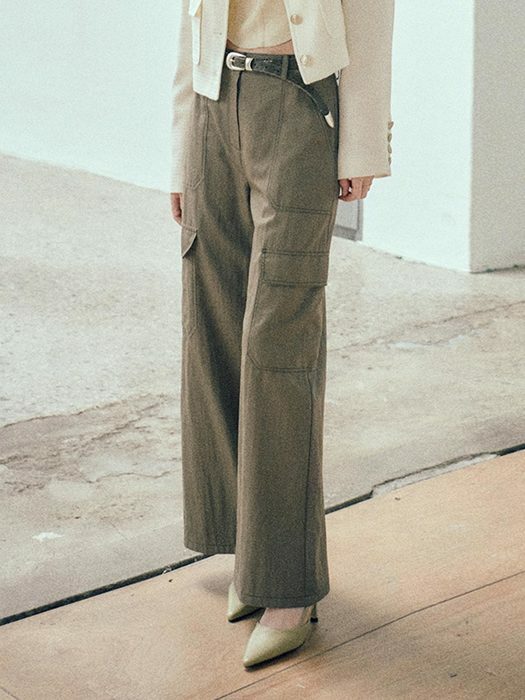 [loeuvre] Wide cargo Pants SW3SL110-42