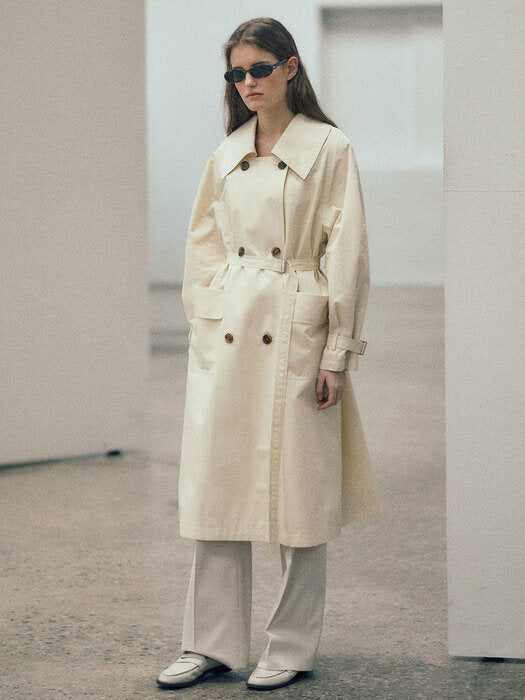 [loeuvre] Wide Collar Trench Coat SW3SR101-03
