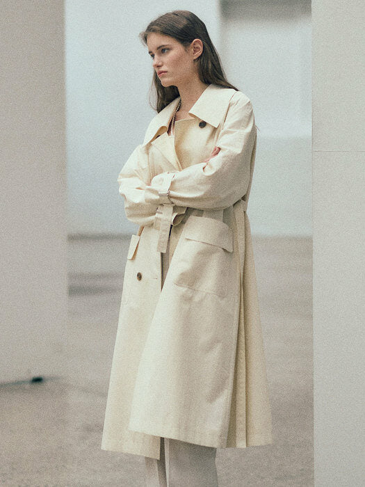 [loeuvre] Wide Collar Trench Coat SW3SR101-03