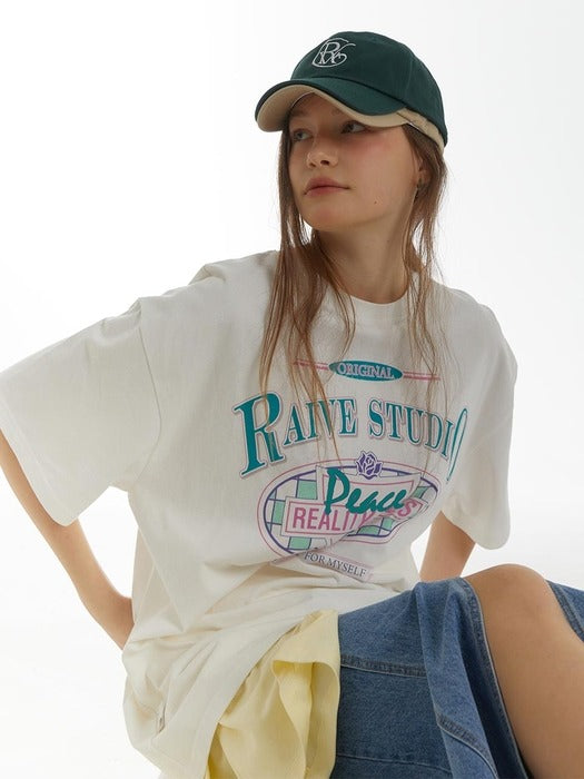Raive Checker Board Graphic T-shirt
