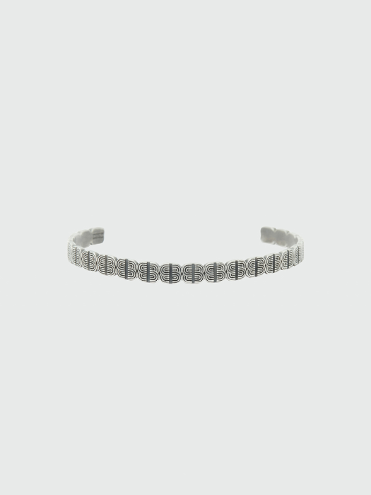Eenk Wrace Logo Bracelet - Silver