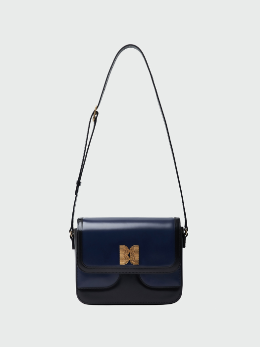 [EENK] Hestia Square Bag - Navy/Black
