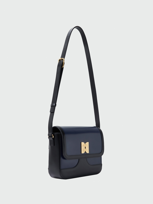 [EENK] Hestia Square Bag - Navy/Black