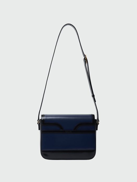 [EENK] Hestia Square Bag - Navy/Black