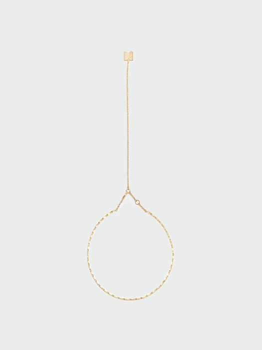 Eenk Wio Logo-Engraved Chocker Necklace - Gold