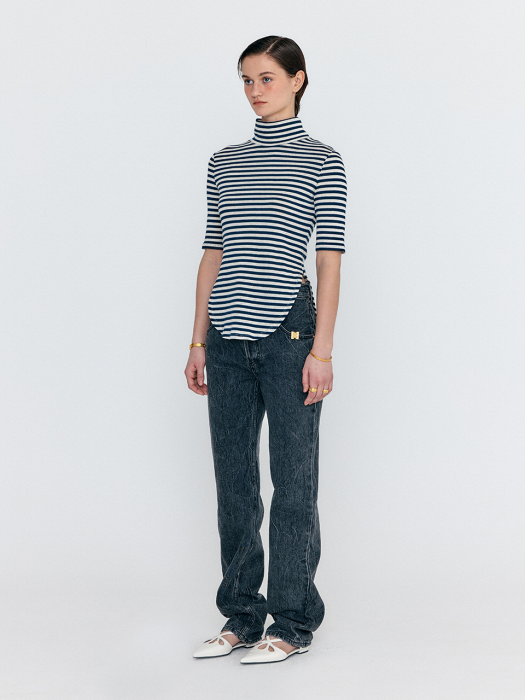 [EENK] Wenim Classic Denim Pants - Grey