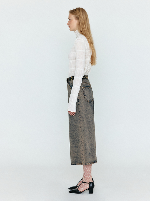Eenk Weca Wide Denim Pants - Khaki Blue