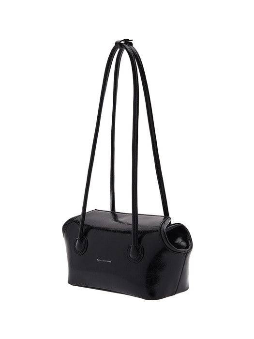 BOAT SHOPPER MEDIUM_black crinkle