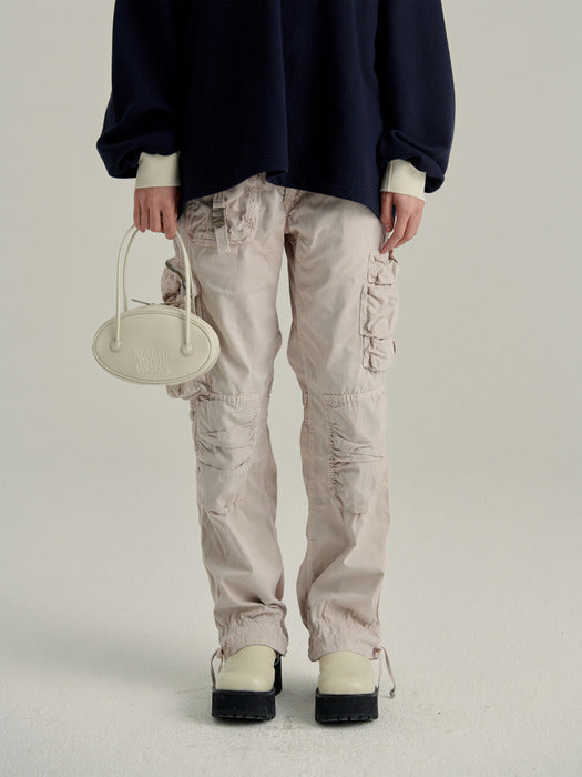 EGG BAG (LEATHER)_vanilla crinkle