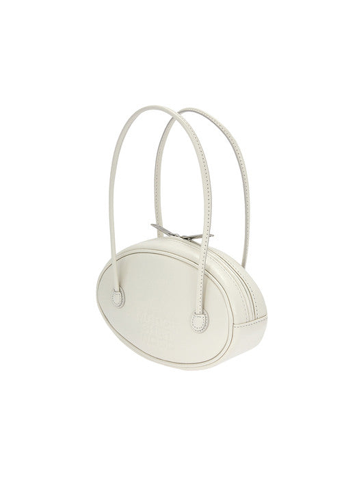 EGG BAG (LEATHER)_vanilla crinkle