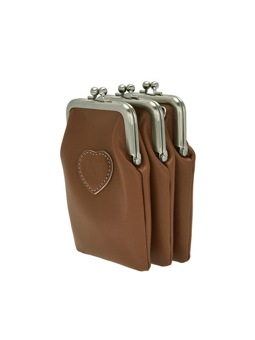 BOLITA TRIPLET MINI_brown plain