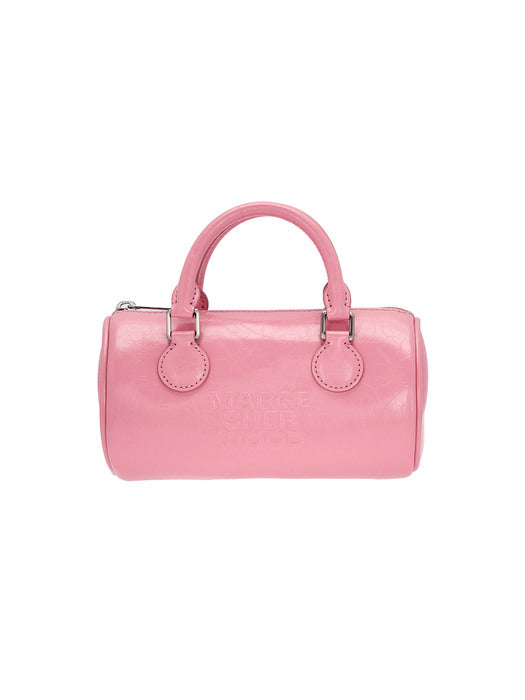 LOG BAG_candy pink crinkle