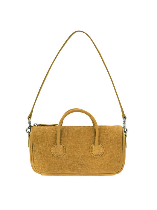 ZIPPER SMALL_caramel nubuck