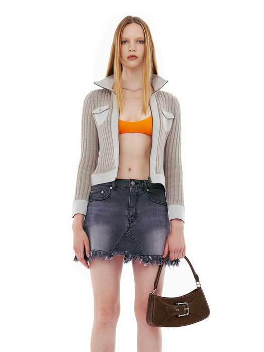 [osoi] BELTED BROCLE [COGNAC BROWN]