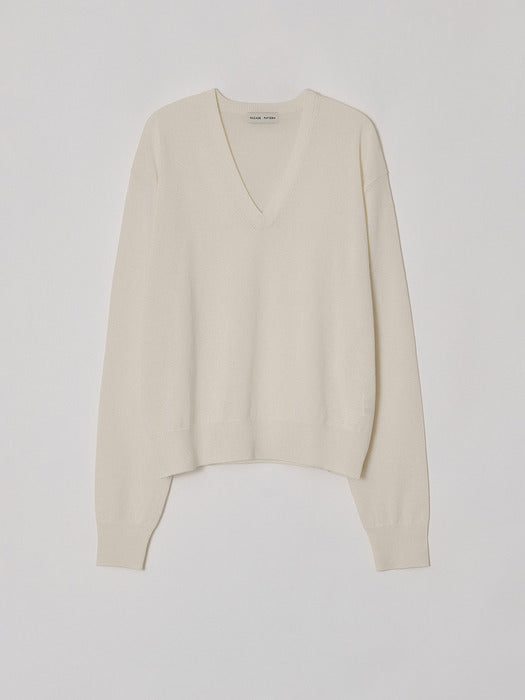 Facade Pattern Paper Round Knitwear ivory