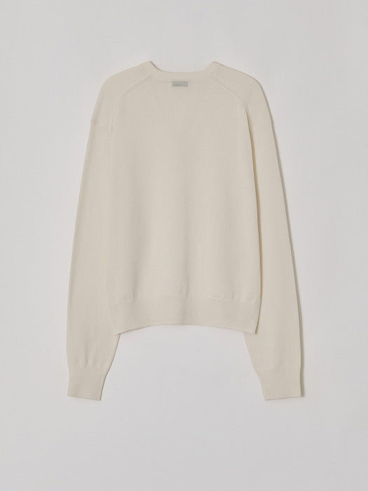 [facade pattern] Paper Round Knit Ivory