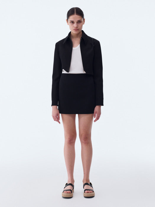 [recto] MICA LOW RISE MINI SKIRT (BLACK)