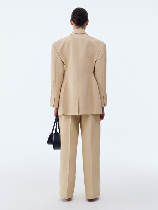 [recto] CORTE WIDE FIT BOAT PANTS (BUTTER BEIGE)