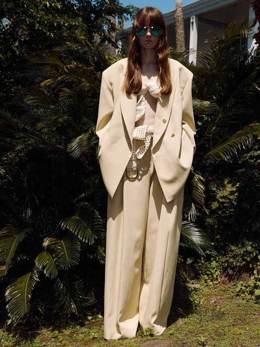 [recto] CORTE WIDE FIT BOAT PANTS (BUTTER BEIGE)