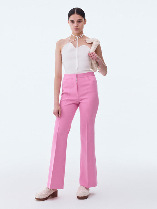 [recto] COSTA FLARED PANTS (PINK)