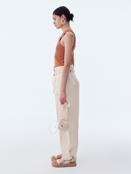 [recto] BOHEMIAN CRUISE COTTON PANTS (EGG BEIGE)