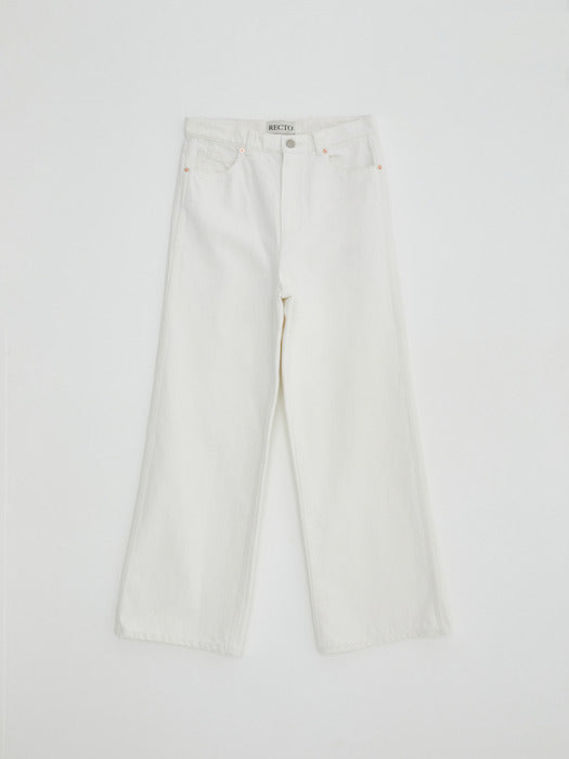 [recto] RC WIDE DENIM (OFF WHITE)