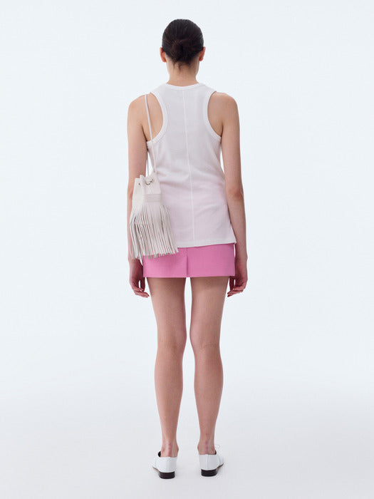 [recto] RC SIGNATURE CURVED NECK TANK TOP (OFF WHITE)