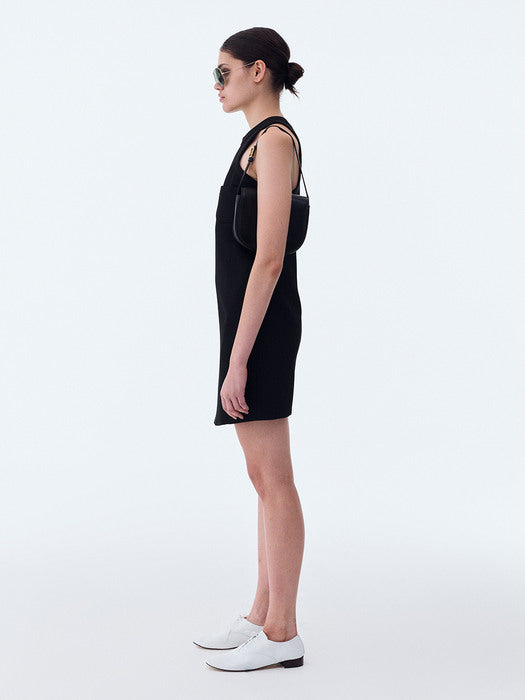 [recto] PEONY RESORT MINI DRESS (BLACK)