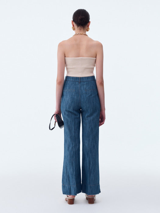 [recto] SIGNATURE LOGO TUBE TOP (LIGHT BEIGE)