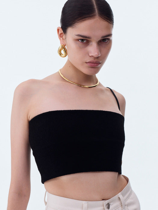 [recto] SIGNATURE LOGO TUBE TOP (BLACK)