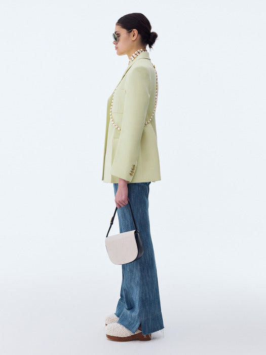 [recto] WAIST UP HOURGLASS JACKET (LEMON YELLOW)