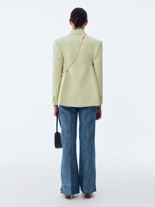 [recto] WAIST UP HOURGLASS JACKET (LEMON YELLOW)