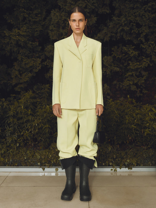 [recto] WAIST UP HOURGLASS JACKET (LEMON YELLOW)