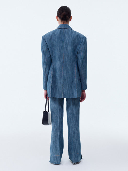 [recto] BASTIA COTTON OVER FIT DOUBLE BOAT JACKET (BLUE)